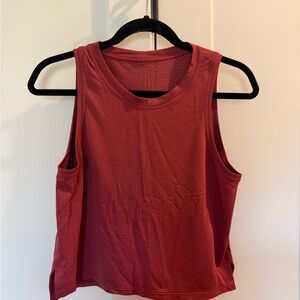 Lululemon Women's Sleeveless Athletic Tank Top - Dark Red